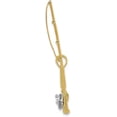 thumbnail image 2 of 14K Yellow Gold w/Rhodium 3-D Fly Rod Fishing Pole Charm - 18.3mm, 2 of 6