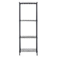 thumbnail image 4 of Zimtown 4-Tier Storage Rack Wire Shelving with 100 lb Per Shelf Weight Capacity, 18"D x 12"W x 50"H, Black, 4 of 8