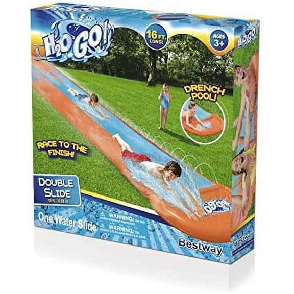 H2O GO! 16-Foot Double Water Slide