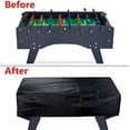 thumbnail image 5 of Foosball Table Cover Heavy Duty Waterproof Dustproof | Universal Fit 160x110x50cm | Outdoor Indoor Game Table Protector | UV Resistant | Black 210D Fabric | 1 Pack, 5 of 6