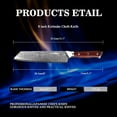 thumbnail image 2 of Kegani Kiritsuke Knife - 8 Inch Professional Chef Knife, 67 Layers Japanese VG-10 Damascus Steel Kitchen Gyuto Chef's Knife - Ergonomic Handle, Gift Box - Flame Knight Series, 2 of 6