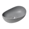 thumbnail image 3 of Pemberly Row 23" Solid Concrete Wavy Oval Above Mount Vessel Sink, 3 of 5