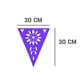 thumbnail image 3 of Banderin Calado Religioso DECORAMEC PAPEL PICADO 5 tiras de 8 metros diseño religioso Flores morado blanco rojo, 3 of 6