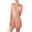 Khaki, variant on Women Lace Mesh Slip Lingerie Chemise Soft Sheer Lightweight Solid Color Summer Sleepwear V Neck Spaghetti Strap Loose Flowy Breathable Home Date Night Night Dress
