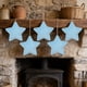 thumbnail image 1 of Colgante decorativo en forma de estrella | Juego de 5 adornos colgantes de vidrio marino multicolor | Tela reciclada ecológica | Idea de regalo para cumpleaños Navidades Inauguración de casa | 12,5, 1 of 7