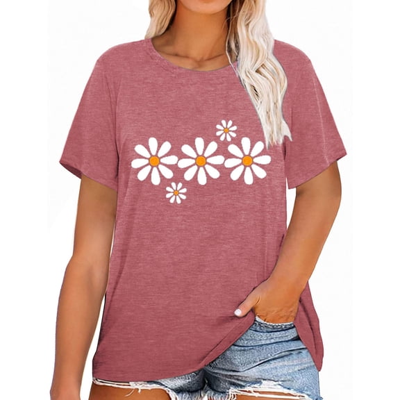 JYLPZYR Oversize Tshirt Women Womens Plus Size Graphic Tees T Shirts for Women Oversized Tshirt Short Sleeve Tops Oversized Tees(Pink,XXL)