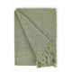 thumbnail image 4 of Eco-Friendly Waffle Weave Cotton Throw Blanket for Sofa or Chair - Pistachio Green 130x170cm, 4 of 5