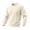 #A01-Beige, variant on Mens Thermal Long Sleeve Shirt Waffle Knit Warm Pullover Sweatshirt Crew Neck Loose Cotton Undershirts Winter Basic Big and Tall Men's Top