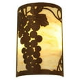 thumbnail image 1 of Meyda 213910 8 in. Grape Ivy Wall Sconce - Ruby, Chocolate & Beige, 1 of 1