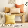 thumbnail image 4 of Wehilion 2pcs Throw Pillow Covers Modern Farmhouse Pillowcase Rustic Woven Textured Cushion Cover for Sofa Couch Bed Decorative Burlap Linen, 4 of 11
