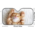 thumbnail image 3 of GZHJMY Car Windshield Sunshade Cute Kitten, Foldable Car Visor Front Window Sun Shade for SUV Car 51 x 27.5 inch Keep Vehicle Cool, 3 of 6
