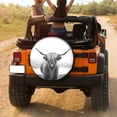 thumbnail image 3 of KAKALAD Funny Scottish Highland Cow 04 Spare Tire Cover Universal Vehicle Accessories Buckle Car Tools 14”in, 3 of 6