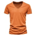 thumbnail image 5 of WOYY Toddler Boys V Neck Short Sleeve T-Shirt Casual Solid Basic T Shirt Kids Tee, Sizes 2-16, 5 of 5