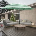 thumbnail image 7 of Autlaycil 15ft 3-Tiers Patio Umbrella with Airflow Smooth and Stable, Lock Bolt and Crank Rectangular umbrella for Deck Lawn Garden Yard, Light Green, 7 of 7