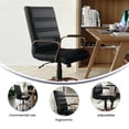 thumbnail image 4 of UrbanPro Modern Mid Back Office Swivel Chair in Black and Rose Gold, 4 of 8