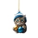 thumbnail image 2 of Christmas Kitty Car Pendant Backpack Pendant Christmas Home Decoration, 2 of 3