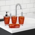 thumbnail image 4 of Soporte para cepillo de dientes y dispensador de loción Strade Fareast Limited Set de accesorios de baño Naranja, 4 of 8