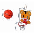 thumbnail image 5 of Indoor Mini Basketball Hoop Set 2 Piece Cartoon Mini Basketball Hoop - Kids Mounted Mini Hanging Basketball Board With Ball For Indoor Home Office Spo_Perfect Gift, 5 of 5