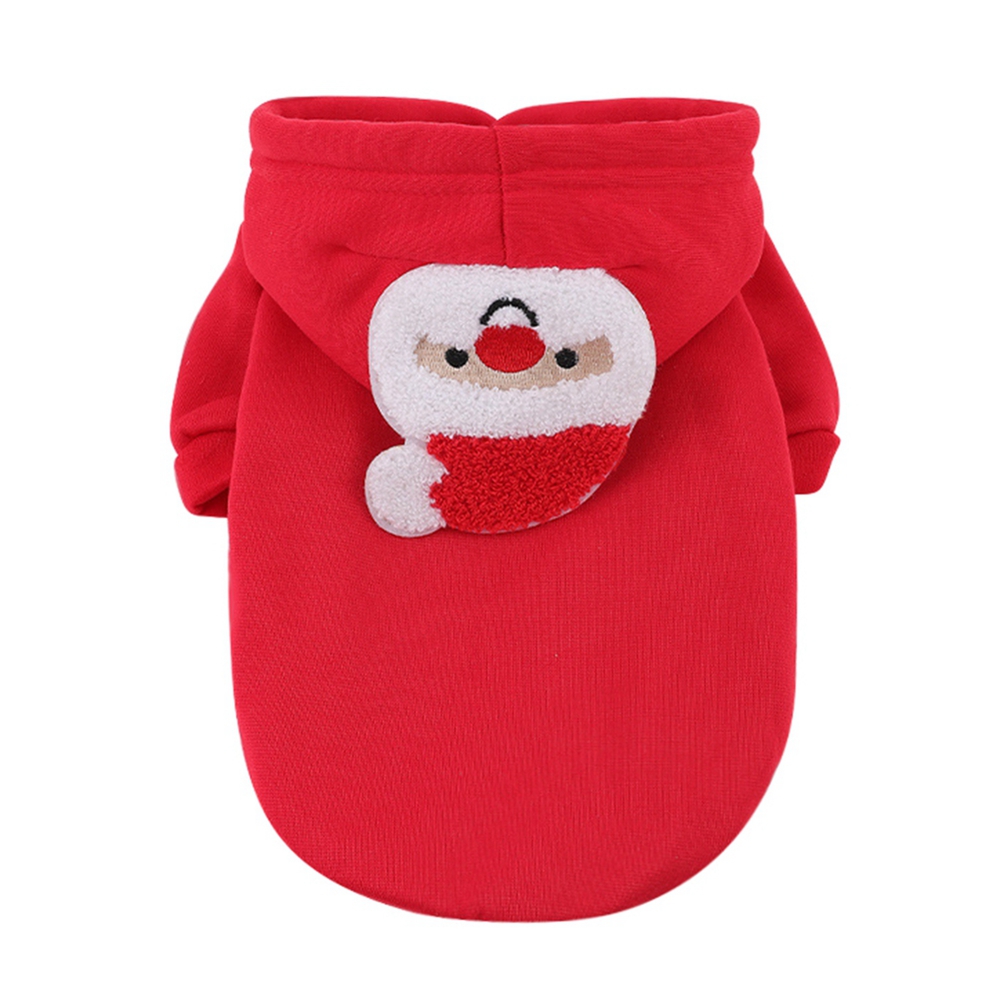 Xmarks Christmas Outfit Santa Dog Costume Puppy Hoodies Christmas Tree