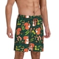 thumbnail image 2 of Fotbe Forest Squirrel Pantalones Cortos de Pijama para Hombre, Ropa de Dormir, Pantalones de Pijama Cortos para Hombre-XX-Large, 2 of 6