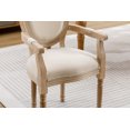 thumbnail image 6 of French Style Solid Wood Dining Chair Set of 2 - Cream, 6 of 7