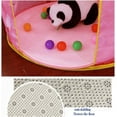 thumbnail image 4 of Children Teepee 40 inch Round Rug Circular Rug Kids Tent Fleece Coral mat (Light Blue 100cm), 4 of 4