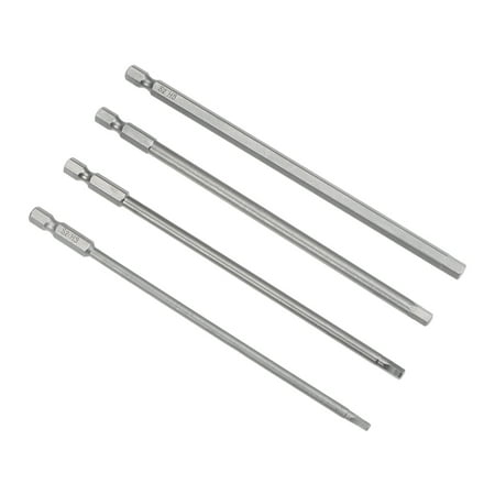 

Uxcell 1/4 Hex Shank 5.9 Length H3 H4 H5 H6 Magnetic Hex Screwdriver Bit Set S2 Steel