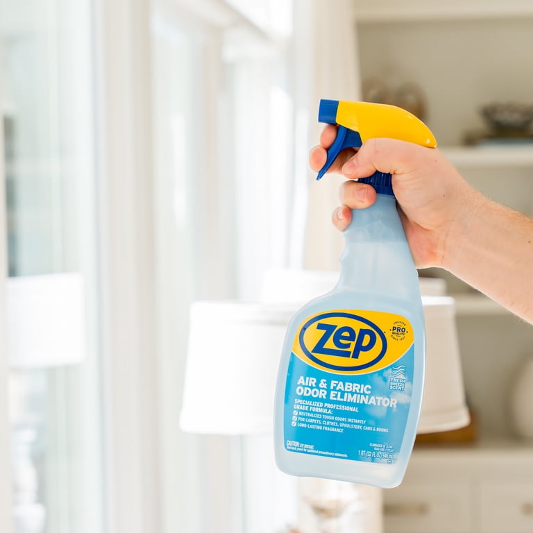 Zep Air & Fabric Odor Eliminator, 32 oz, Case of 4, Neutralizes Odors