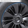thumbnail image 4 of Couvre-roues Hubcap, 4 Pcs Couvre-Roues Noir Mat pour Modèle Y 2020 à 2023, 4 of 8