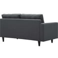 thumbnail image 3 of Modway Empress Left-Facing Upholstered Fabric Loveseat in Gray, 3 of 4