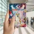thumbnail image 4 of Happy New Year Akita Chills on Year-End Party Travel Passport Wallet Inu Dog Lover PU Leather Passport Holder Cover - 12023, 4 of 5