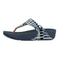 thumbnail image 4 of Fitflop Womens Lulu Art Thong Slip On Flip-Flops Denim 6 Medium (B,M), 4 of 5