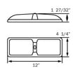 thumbnail image 2 of Optronics Rvil22s Rv Interior Light, White, 2 of 2