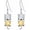 November(Citrine), variant on Cat Earring with Synthetic Birthstone Cat Dangle Earrings Gift for Women