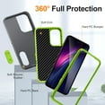 thumbnail image 2 of For Samsung A36 Case Military Grade Dual Layer Shockproof Phone Cover Build With Kickstand Dustproof Drop Proof Protective Case for Galaxy A36 6.7"(Gray/Green), 2 of 8
