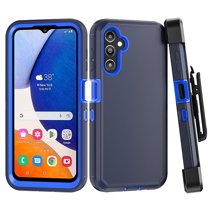 Aggxpf Galaxy A14 5G Case with Belt-Clip Holster, Military Grade Full Body Protection Phone Case, Heavy Duty Protective Phone Cover, Dark Blue