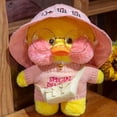 thumbnail image 4 of Patos amarillos de 30 cm con ropa de Lalafanfan Cafe, peluches suaves, juguetes relajantes, muñecos de animales, almohadas para niñas, regalos de cumpleaños, 4 of 5