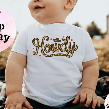 Bella Canvas Howdy Baby Baby Clothes Cowboy Shirt Howdy Y all Cowboy Bodysuit Cute Country Retro Cowboy Bodysuit Cute