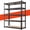Black, variant on melmine 5 Tier Heavy Duty Garage Storage Metal Shelving, 72"H x 35.5"W x 15.8"D, 2200 lbs Total Capacity,Black