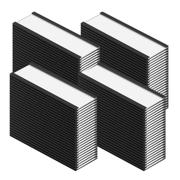 100 Pack Magnetic Label Holder C Channel Magnetic Labels, Magnetic Data Card Holder with Clear Plastic Protector