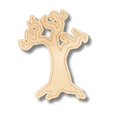 thumbnail image 2 of Unfinished Wood Etched Spooky Tree Shape 14" / 1/4", 2 of 2