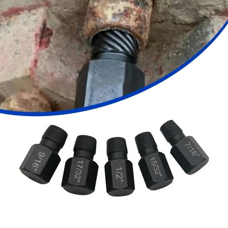 

5pcs Screw Nut Extractor Multi-Spline Hexagon Socket Bolt Removal Tool