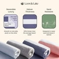 thumbnail image 3 of Toalla de playa Loon & Lake Luxury Block Stripe, 100% algodón, 3 of 9
