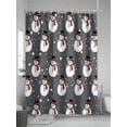 thumbnail image 5 of Grey Christmas Snowman Shower Curtain Set ，Waterproof Fabric Shower Curtains Cute Winter Snowman Snowflakes Xmas Shower Curtains for Bathroom,Bathroom Decor 54x"78", 5 of 6