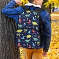 thumbnail image 3 of Yuyamidu Dinosaur Bookbag with Lunch Bag for Boys 1st Grade 4 Piece Backpack Set for Kids 5-6/7-8 Preschool Lunch Box Pencil Case Water Bottle Sleeve Elementary School Bag Girls Book Bags, 3 of 7