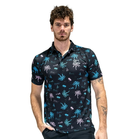 Men's Performance Shirt - Palm Noir