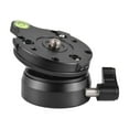 thumbnail image 1 of Tripod Leveling Base Photography Camera Tripod Head Aluminum Alloy Camera Leveler Bubbler Level Adjusting Plate 15° Inclination with 3/8 Inch Mounting Screw Compatible with Canon Nikon Sony DSLR, 1 of 6