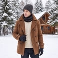 thumbnail image 6 of Loritta 3 Pcs Men Winter Soft Beanie Hat Touchscreen Gloves Set, Casual Scarf Hat for Men, 6 of 9