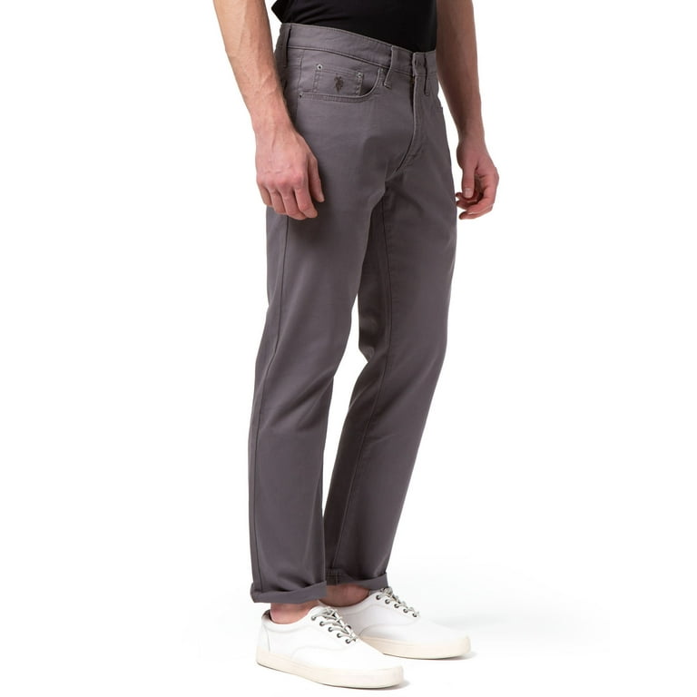 U.S. Polo Assn. Men's Slim Straight Stretch Twill 5 Pocket Pants