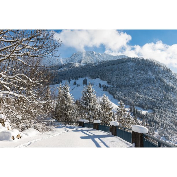 Bad Hindelang Ostrachtal Allgaƒae A A Aƒa Sa A U Pulpit Winter Inch By 30 Inch Laminated Poster With Bright Colors And Vivid Imagery Fits Perfectly In Many Attractive Frames Walmart Com Walmart Com